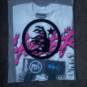 Hellstar shirt White and Pink Graphic